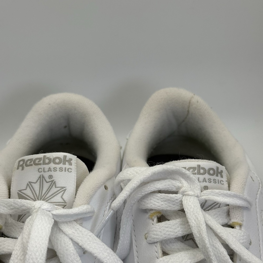 Reebok Classic Womens Club MEMT FU6817‎ White/Steel Casual Shoes Sneakers Size 9 - Picture 10 of 12
